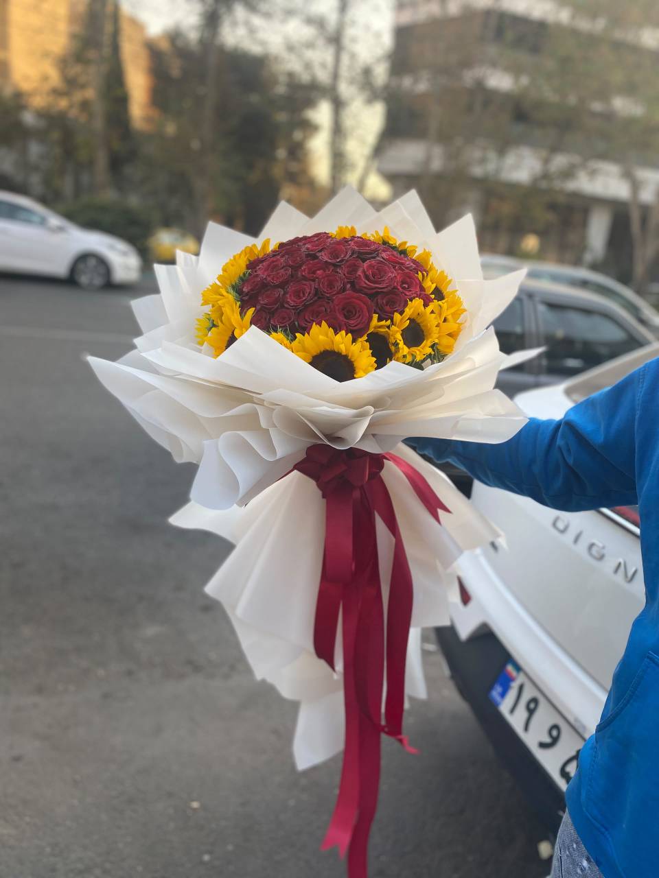 دسته گل آفتاب رز